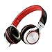 Sound Intone Ms200 Stereo Headsets Strong Low Bass Adjustable Headphones Earbuds for Smartphones Mp3/4 Laptop Computers Tablet Macbook Folding Gaming Earphones (Black/red)