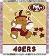 San Francisco 49ers 36"x48" Woven Baby Throw Blanket - Football Sports Merchandise