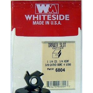 PART #6804 CARBIDE-TIP 4-WING DRAWER SLOT CUTTER 1-1/4 DIA X 1/4