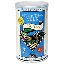 Better Than Milk Vegan Beverage Mix, Soy, Light, 21.4-Ounce Canisters (Pack of 2)