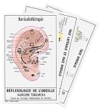 Livres Acupuncture - Fiches d'auriculo-réflexologie. Mains et pieds