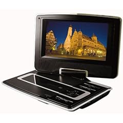 Dioconnect 180度回転式液晶搭載 7インチポータブルDVDプレーヤー CPRM・SD/USB/MSカード対応 キャリーバッグ付 DPD-700BK