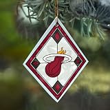 Memory Company Miami Heat Art Glass Ornament
