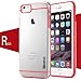 iPhone 6 Plus Case - Poetic iPhone 6 Plus Case [Atmosphere Series] - [Lightweight] [Slim-Fit] Slim-Fit Tranparent Hybrid Case for Apple iPhone 6 Plus 5.5 Clear/Red (3 Year Manufacturer Warranty From Poetic)