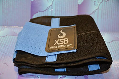 Waist Trainer Body Shaper Fitness XSB Cincher Sport Shapewear Sport Belt (X-Large, Blue)