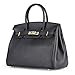 Fengyaqiandai BK Style Women's Genuine Leather Classic Litchi Grain Top-handle-bags