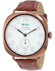 La Mer Collections Womens LMOVW2030 Brown Copper Oversized Vintage Watch
