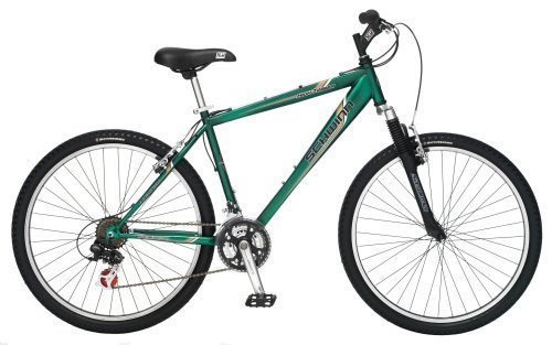 Schwinn High Timber Men's Mountain Bike 26-Inch Wheels, Matte Green