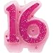 Sweet 16 Sparkle Candle