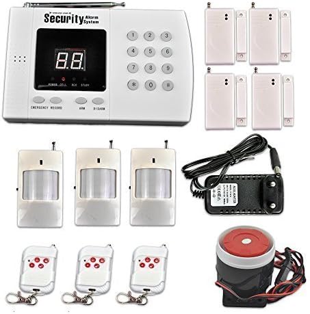 Konxe Home Security Systems 99 Wireless Defense Zone Auto-Dialer LCD Display Surveillance Cameras