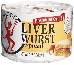 Underwood Liver Wurst Spread, 4.25-Ounce Cans (Pack of 24)