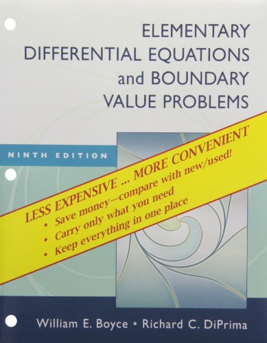 Elementary Differential Equations and Boundary Value Problems 9th Edition Binder Ready Version with Binder Ready Survey Flyer Set
