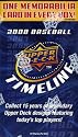 2008 Upper Deck Timeline MLB Factory Sealed Retail Box plus Game Used Memorabilia