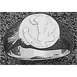 LogoArt Florida State Seminoles Sterling Silver Team Logo Sz 6 3/4 Ring