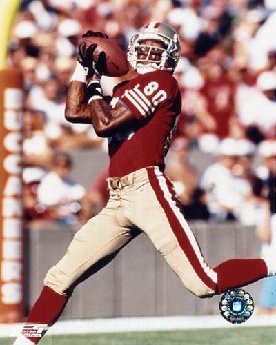 Jerry Rice - Over the shoulder catch - 49ers Art Poster PRINT Unknown 8x10