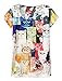 KaiTingu Women's Short Sleeve Cat Family Print Vintage T Shirt