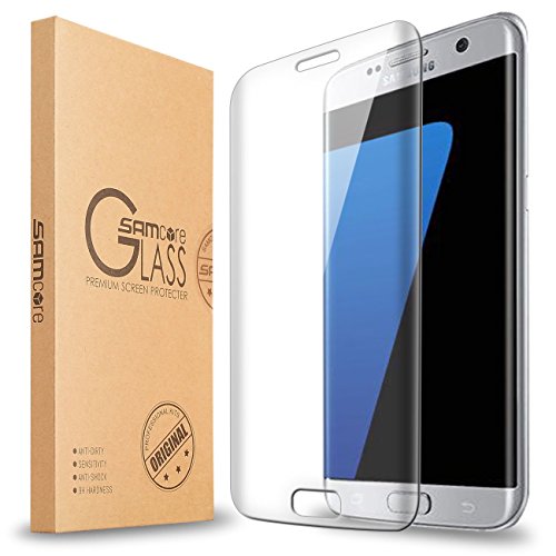 Galaxy S7 edge Screen Protector [Full Coverage], SamcoreÂ® [Tempered Glass] 0.3mm [Anti-Bubble] Curved Edge to Edge Screen Protector for Samsung Galaxy S7 edge [Lifetime Warranty]