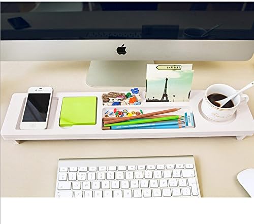 SULLI Board Desktop Organizer Rack Office Supply Holder / Desk Supply Caddy Tray/ Anti Dust Shelf Over Keyboard
