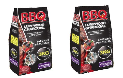 Lumpwood Charcoal 6kg In Two 3kg Bags . Barbecue Bbq Chiminea Firepit Fuel