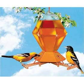 Perky Pet Hex Oriole Feeder with Bee Guards 36 oz by 
