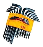25-Piece Ball End Hex Wrench Set – SAE & Metric – 30 Degree Access