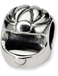 Sterling Silver Reflections Race Car Helmet Bead