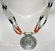 Chain Necklaces Amulet Silver Multi Gemstone Jewelry 19.25 inches