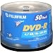 Fujifilm Media 25303151 DVD-R 4.7 GB 120 Minutes 16X Storage Media - 50 Pack Spindle