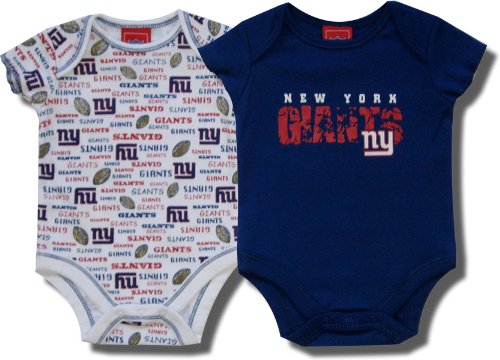 Officially licensed New York Giants 2-piece Bodysuit set for infants