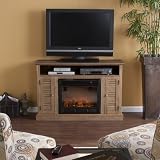 Antebellum Media Electric Fireplace Weathered Oak