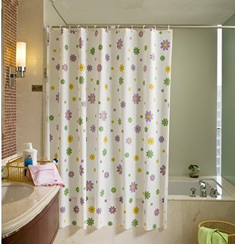 Thick Waterproof Mouldproof PEVA High Quality Shower Curtain With Sunflower,72X80inch(180x200CM)
