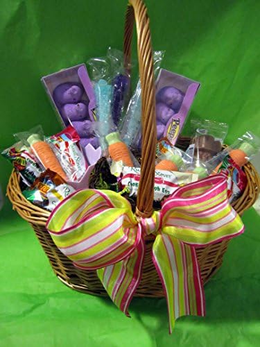 Easter Candy & Chocolate Gift Basket filled with Novelty Candy