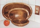 Primitive Wooden Bowl - 8 X 15