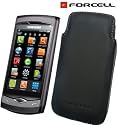 *Original Forcell - Leder Etui Tasche f&uuml;r Samsung S8500 Wave (in der Farbe Schwarz)