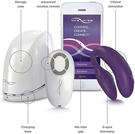 BIG SAVING-We-Vibe 4 plus Purple+Noire Fontaine Valentine Heart Massager (Valentine Heart Massager Original Value $60)