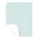 Kushies Portable Changing Pad Flannel, Turquoise Octagon