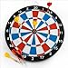 Relaxdays Dartscheibe 36 cm Dartboard mit Pfeilen