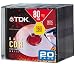 Electronics : TDK CD-R80EXM20 CD-R, 80 Minute, 700 MB, 16x (20-Pack with Slim Jewel Cases)
