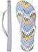 Showaflops Women's Antimicrobial Shower & Water Sandals - Aztec Pastel