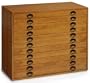 11 drawer 40"w Map Chest, 11-DRAWER, OAK