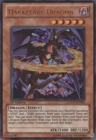 Yu-Gi-Oh - Darkflare Dragon SDDC-EN002 - Structure Deck Dragons Collide - 1st Edition - Ultra RareB0076NVFKS