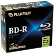 Fujifilm Media 25303605 BD-R Blue Ray Disc Write Once 10MM Jewel Case - 5 Pack Box