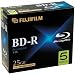 Fujifilm Media 25303605 BD-R Blue Ray Disc Write Once 10MM Jewel Case - 5 Pack Box