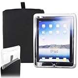 Premium Apple iPad Wifi & 3G Heavy Duty Nylon Sleeve w/ Pull Tab + Clear Case!