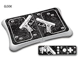 New Protective Skin for Nintendo Wii Fit Balance Board with E Shock impact protection - Glock Black