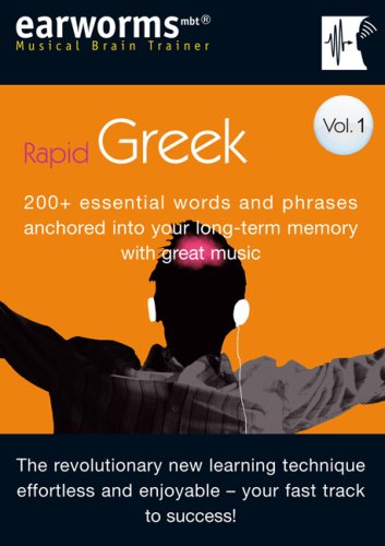 City Travel Guides Discounted  Books : Rapid Greek: 200+ Essential Words and Phrases Anchored into Your Long Term Memory with Great Music: v. 1 (Musical Brain Trainer)