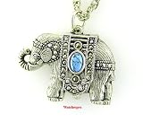 NEW ELEPHANT PENDANT OVAL TURQUOIS MARCASITE LADY WATCH