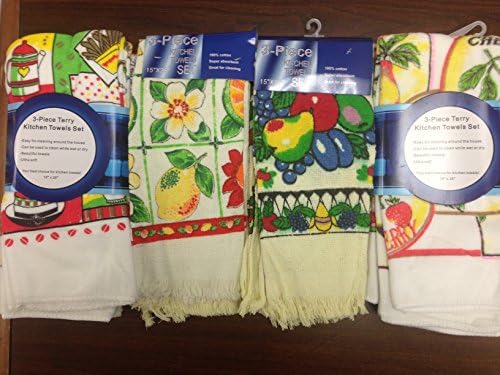 12-piece terry kitchhen towels set