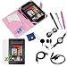 GTMax 12 pieces Accessories Bundle Kit for Amazon Kindle Fire-Combo Set Includes: Pink PU Leather Wa