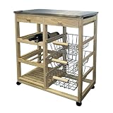 Kitchen & Housewares : Wood Kitchen Cart